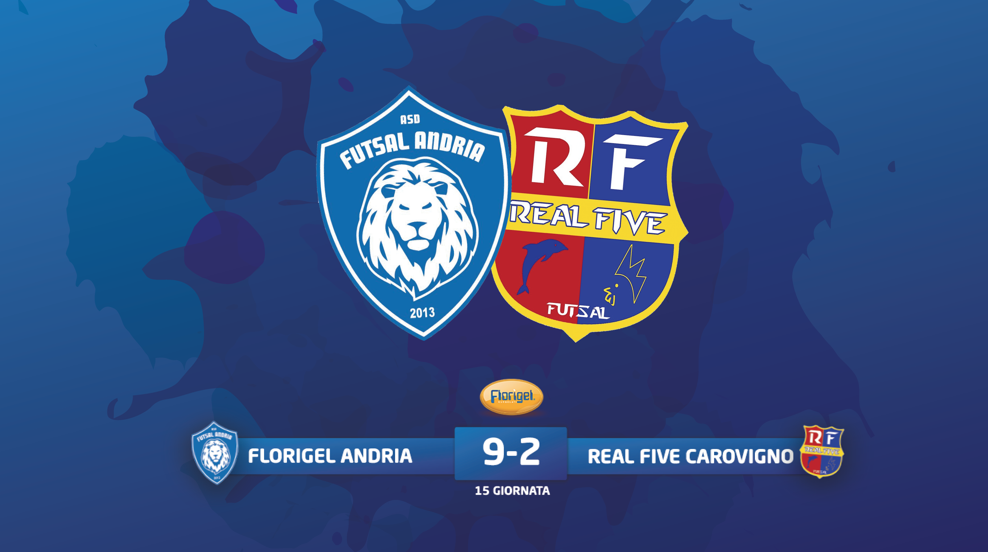 Florigel Futsal Andria – Real Five Carovigno: 9-2 HIGHLIGHTS 15^ giornata Serie C1